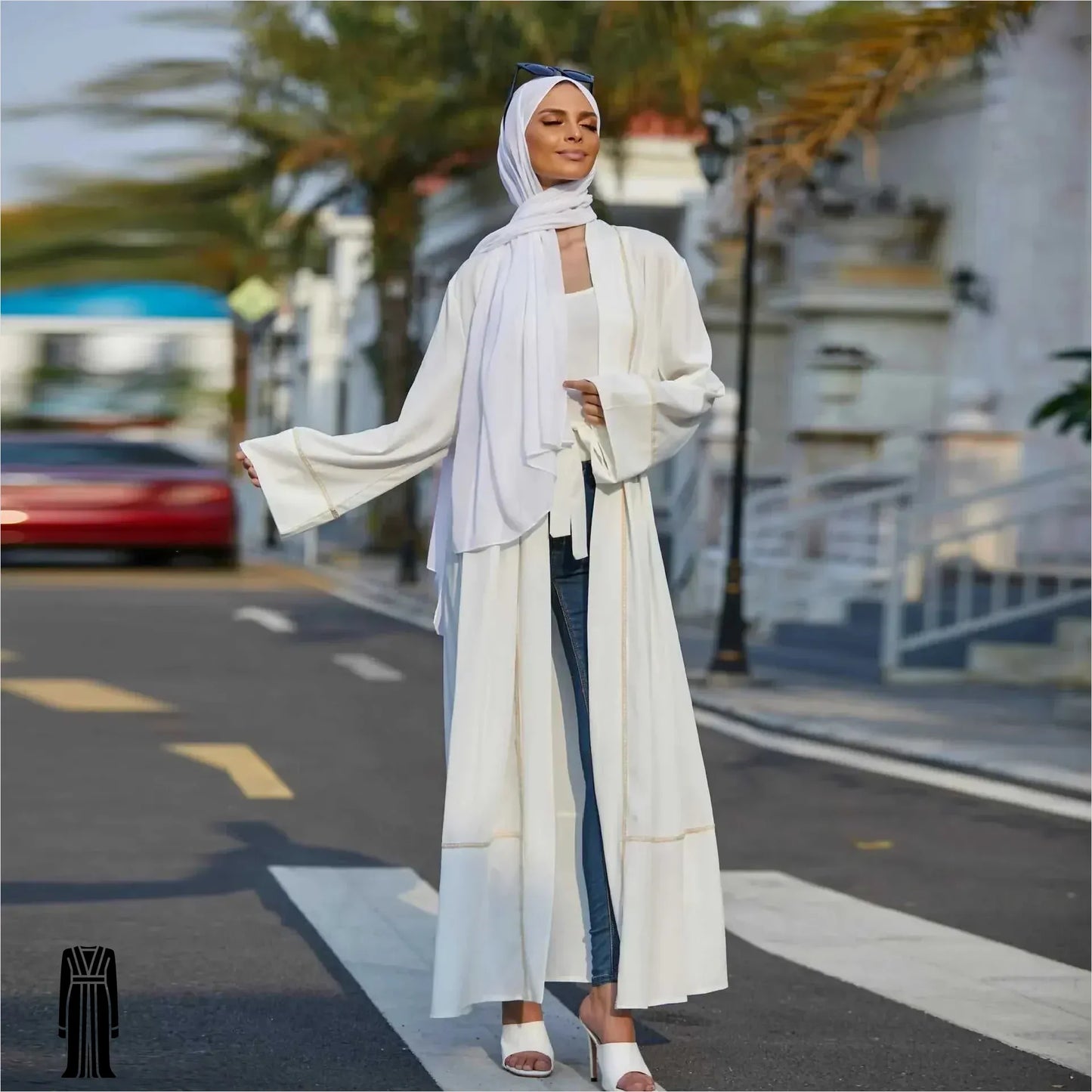 Abaya Dubai Blanche